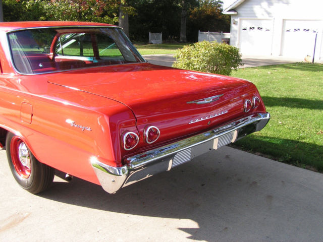 1962 Roman Red Chevrolet Biscayne Sedan