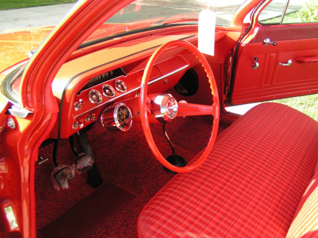 1962 Roman Red Chevrolet Biscayne Sedan