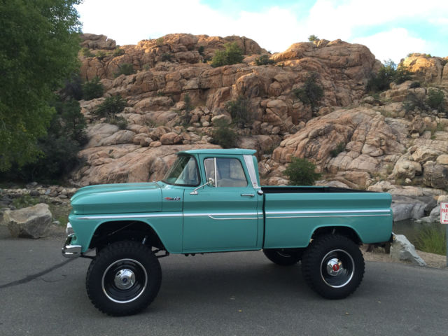 1962 green Chevrolet C-10 pickup