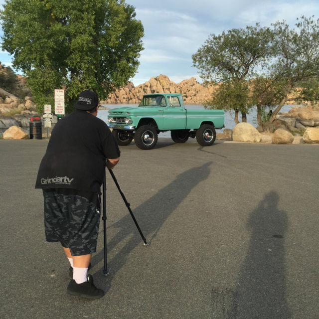 1962 green Chevrolet C-10 pickup