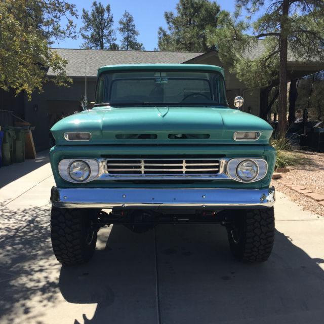 1962 green Chevrolet C-10 pickup