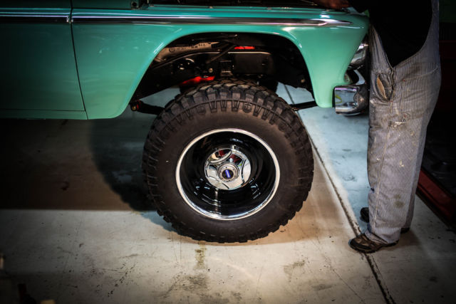 1962 green Chevrolet C-10 pickup