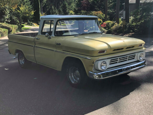 1962 Yellow Chevrolet C-10 Standard Cab Pickup