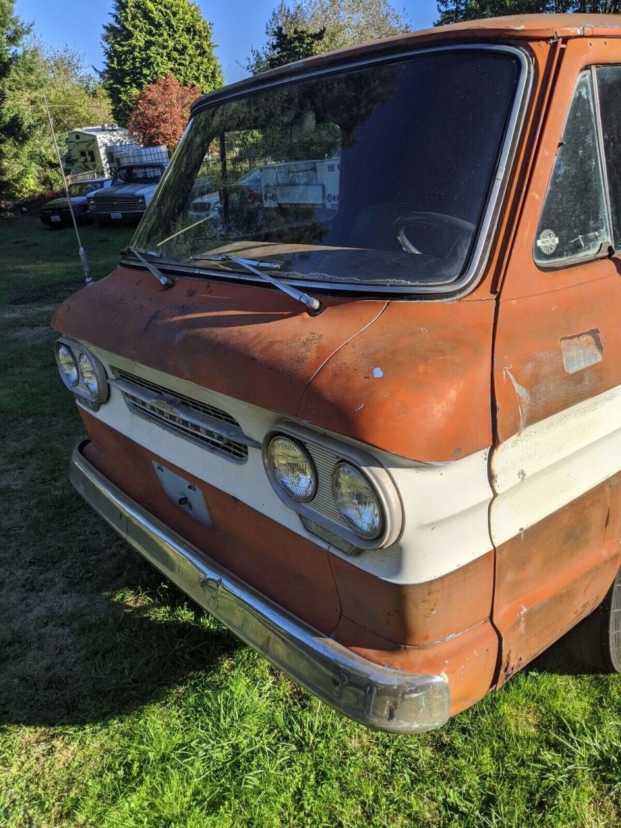 1962 Orange Chevrolet corvair 92 van Van
