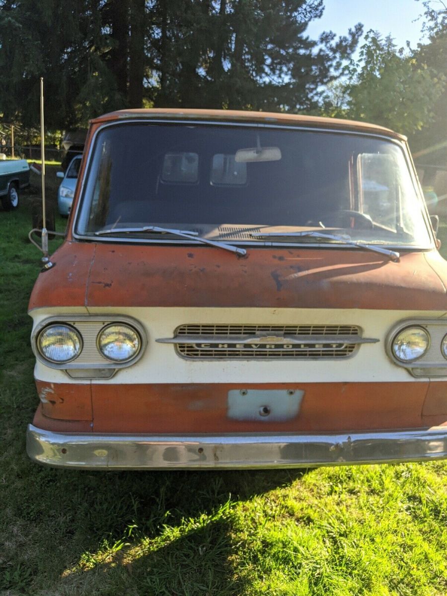 1962 Orange Chevrolet corvair 92 van Van