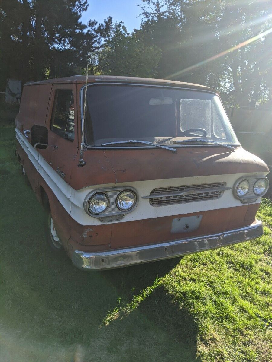 1962 Orange Chevrolet corvair 92 van Van