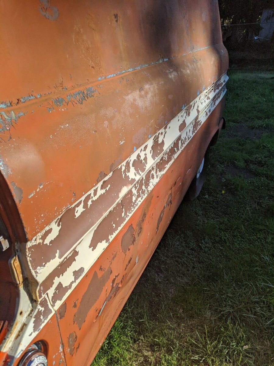 1962 Orange Chevrolet corvair 92 van Van