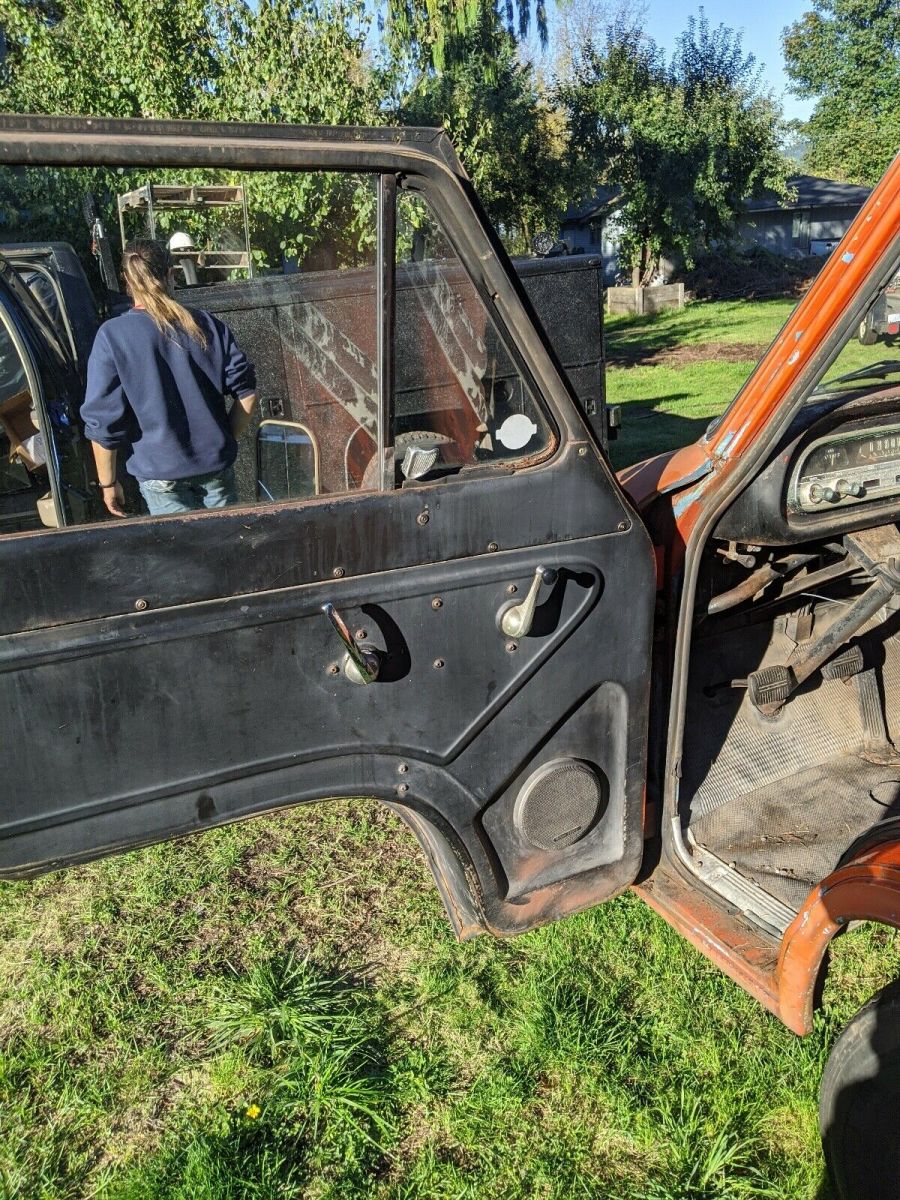 1962 Orange Chevrolet corvair 92 van Van