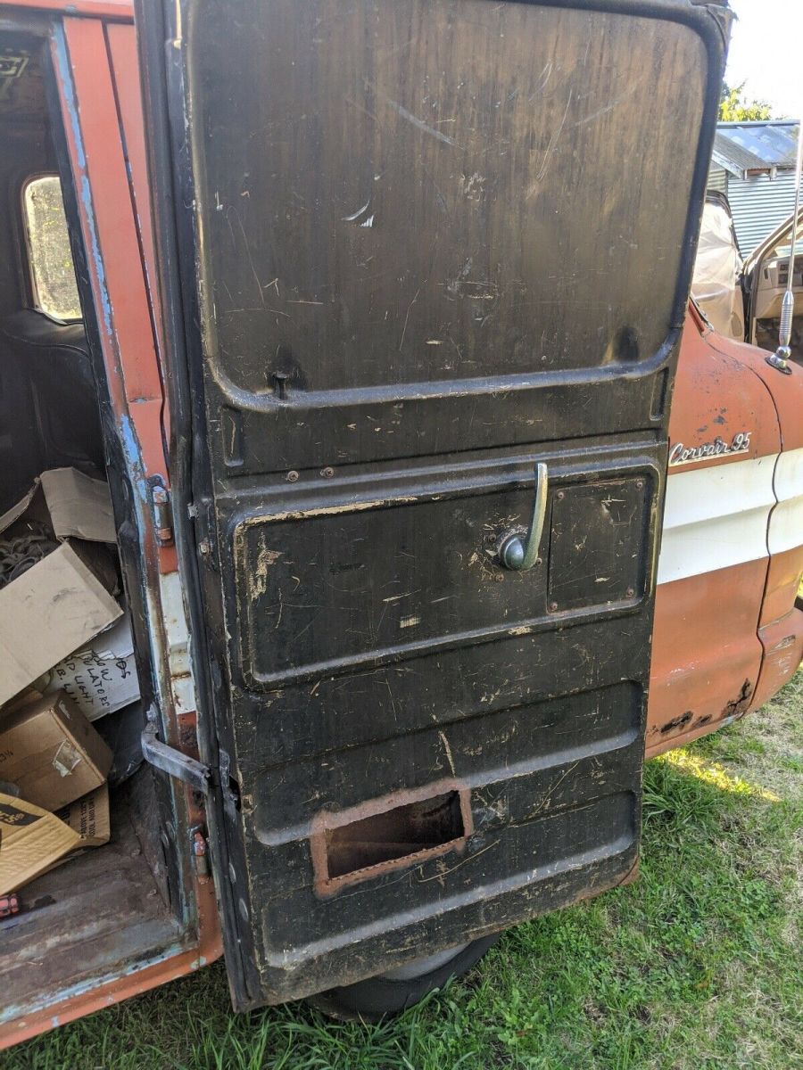 1962 Orange Chevrolet corvair 92 van Van