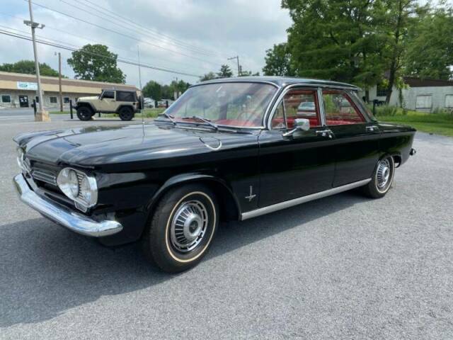 1962 Black Chevrolet Corvair Sedan