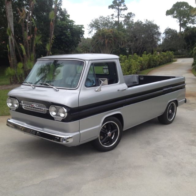 1962 Silver/Black Chevrolet Corvair Standard Cab Pickup
