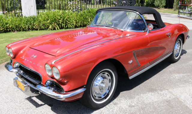 1962 Burgundy Chevrolet Corvette Convertible