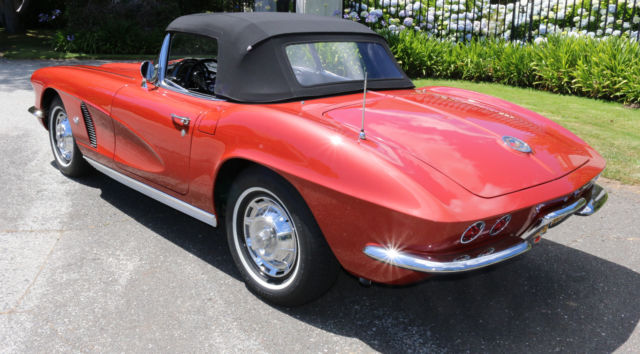 1962 Burgundy Chevrolet Corvette Convertible