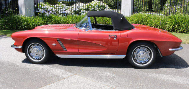 1962 Burgundy Chevrolet Corvette Convertible
