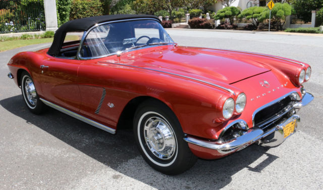 1962 Burgundy Chevrolet Corvette Convertible