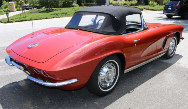 1962 Burgundy Chevrolet Corvette Convertible