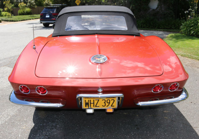 1962 Burgundy Chevrolet Corvette Convertible