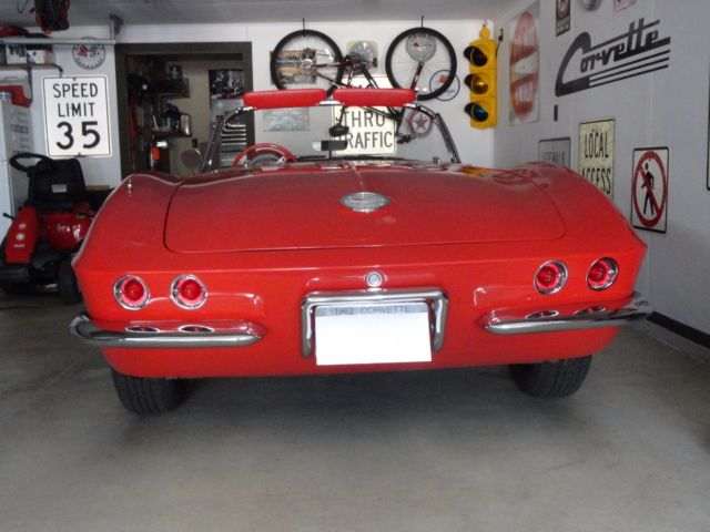 1962 Red Chevrolet Corvette Convertible