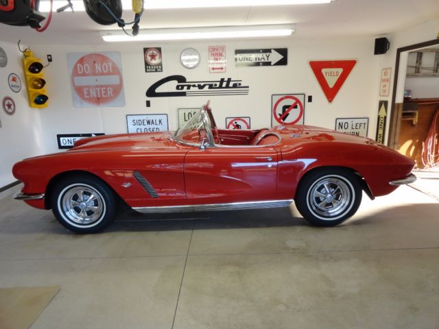 1962 Red Chevrolet Corvette Convertible