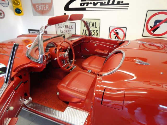 1962 Red Chevrolet Corvette Convertible