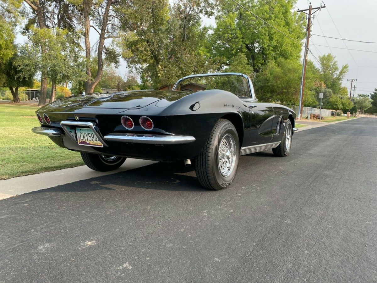 1962 Black Chevrolet Corvette Convertible