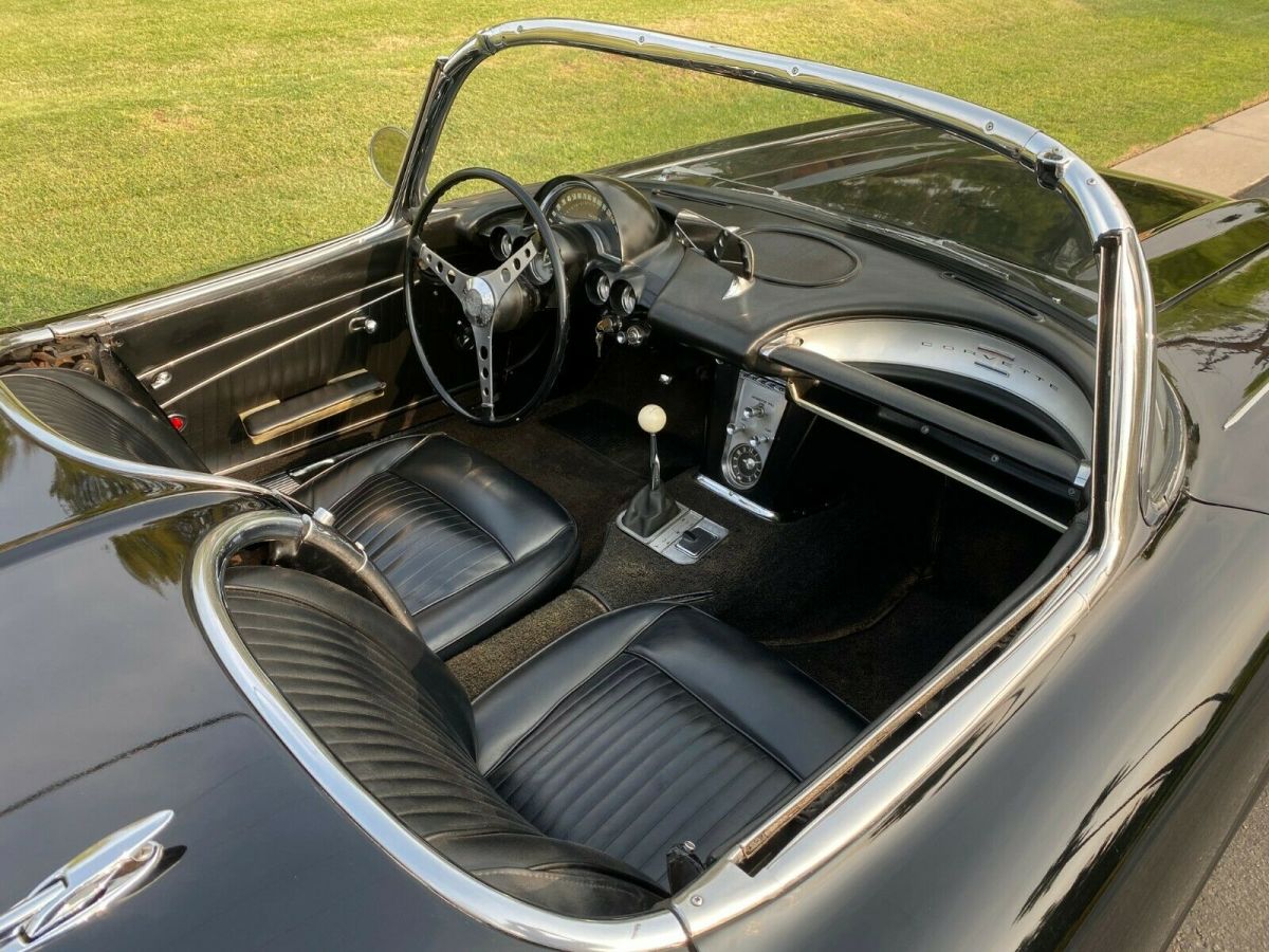 1962 Black Chevrolet Corvette Convertible