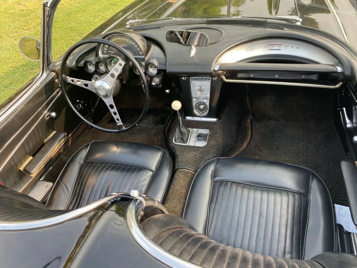 1962 Black Chevrolet Corvette Convertible