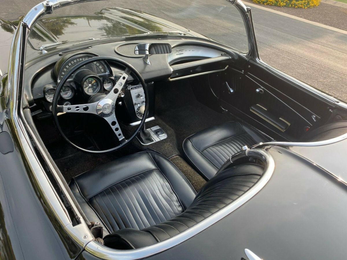 1962 Black Chevrolet Corvette Convertible
