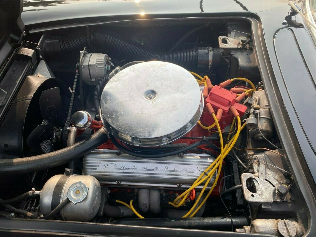 1962 Black Chevrolet Corvette Convertible