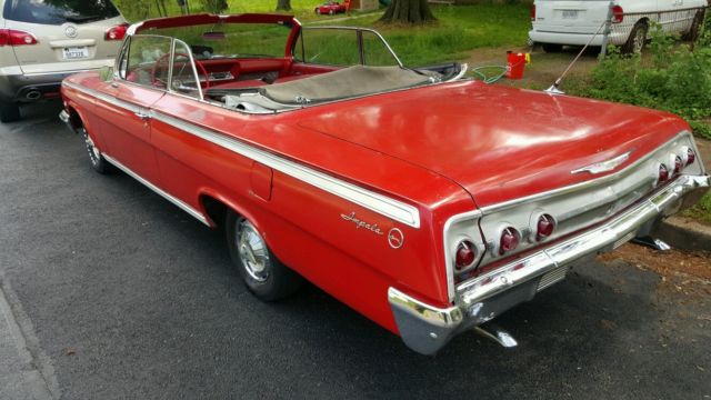 1962 Black Chevrolet Impala Convertible