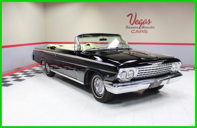 1962 Black Chevrolet Impala Convertible