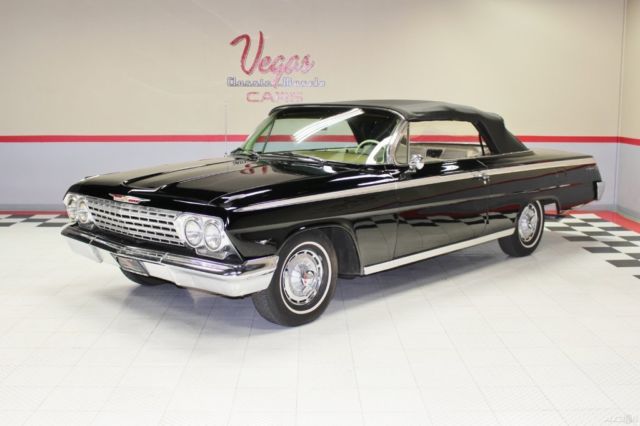 1962 Black Chevrolet Impala Convertible
