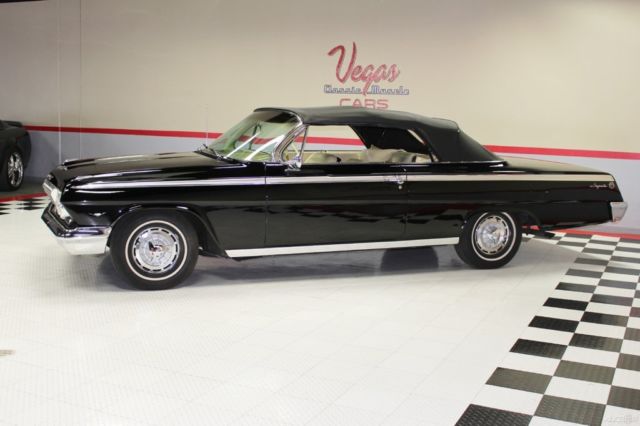 1962 Black Chevrolet Impala Convertible