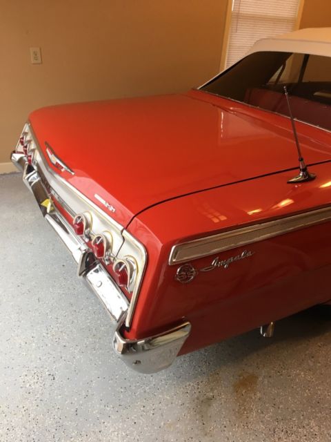 1962 Red Chevrolet Impala Convertible