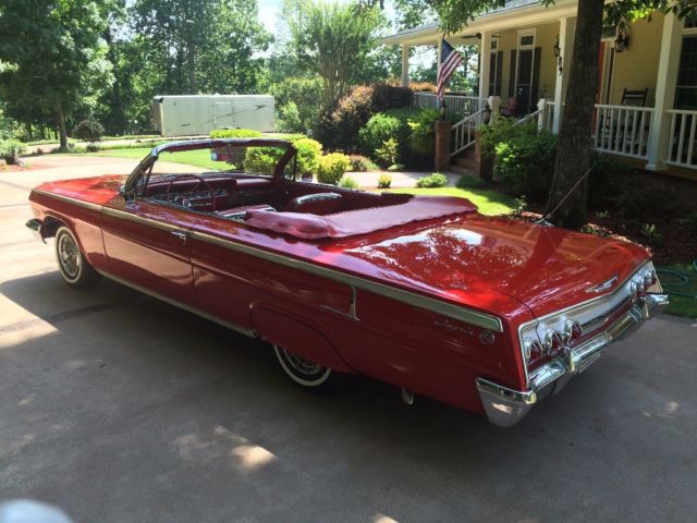 1962 Red Chevrolet Impala Convertible