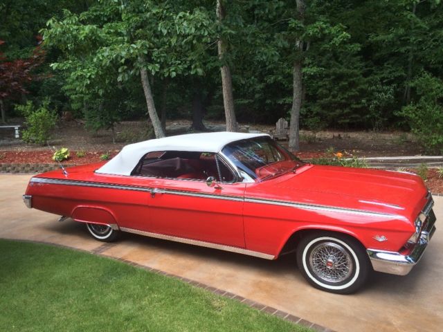 1962 Red Chevrolet Impala Convertible