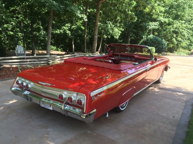 1962 Red Chevrolet Impala Convertible