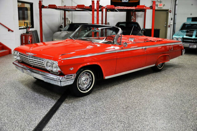 1962 Roman Red Chevrolet Impala Convertible