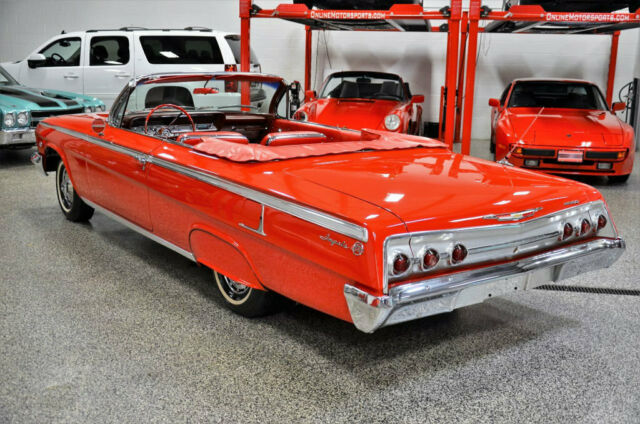 1962 Roman Red Chevrolet Impala Convertible
