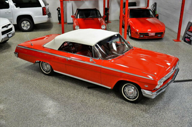 1962 Roman Red Chevrolet Impala Convertible