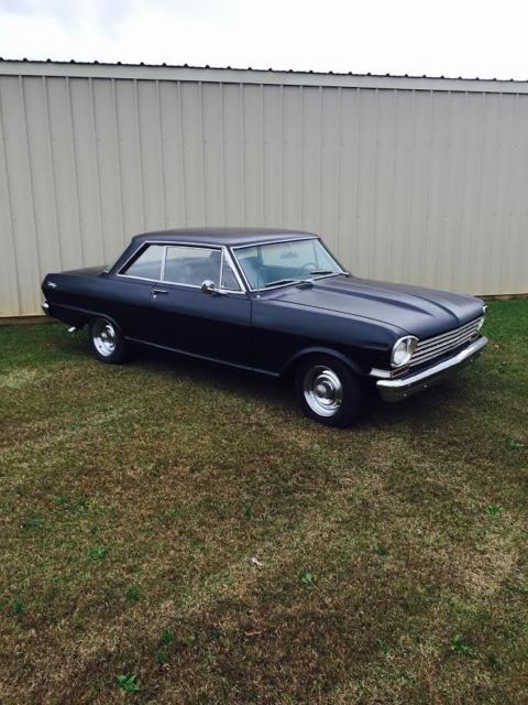 1962 Flat black Chevrolet Nova Coupe