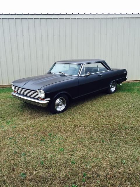 1962 Flat black Chevrolet Nova Coupe
