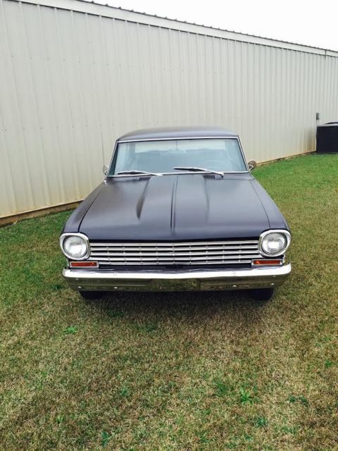 1962 Flat black Chevrolet Nova Coupe