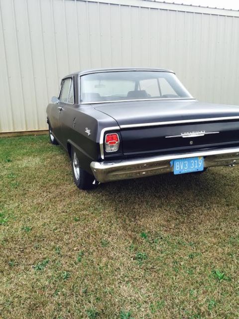 1962 Flat black Chevrolet Nova Coupe