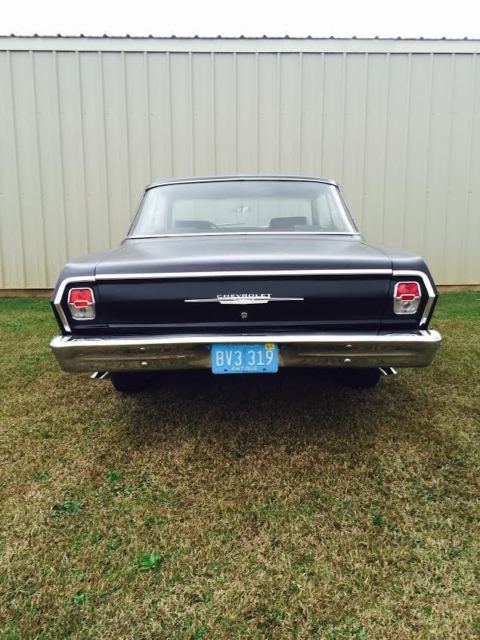 1962 Flat black Chevrolet Nova Coupe