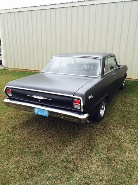 1962 Flat black Chevrolet Nova Coupe
