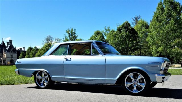 1962 Silver Blue Poly Chevrolet Nova Coupe