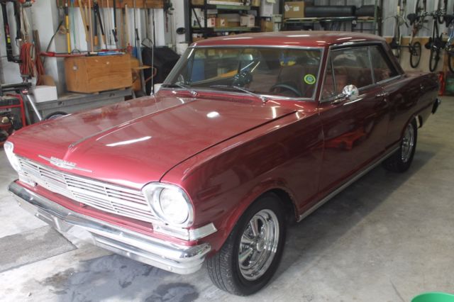 1962 Burgundy Chevrolet Nova Coupe