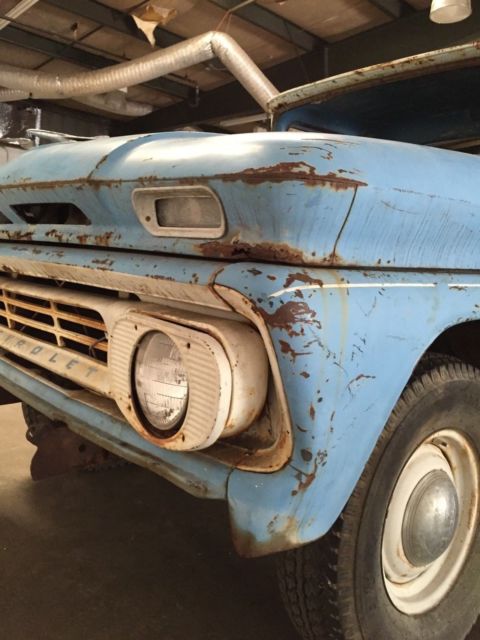 1962 Blue Chevrolet C-10 Standard Cab Pickup