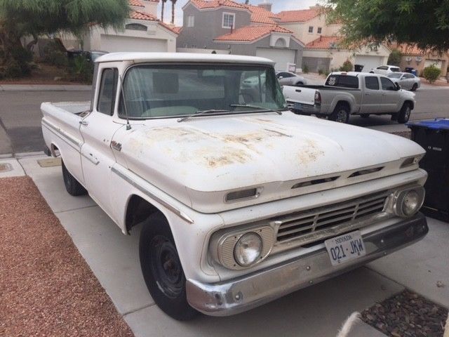 1962 White Chevrolet C-10 Standard Cab Pickup